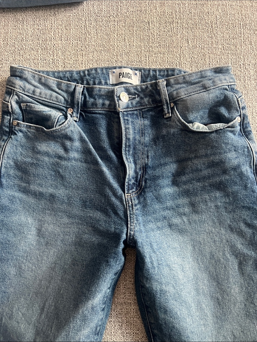 PAIGE Light Blue Relaxed Jeans